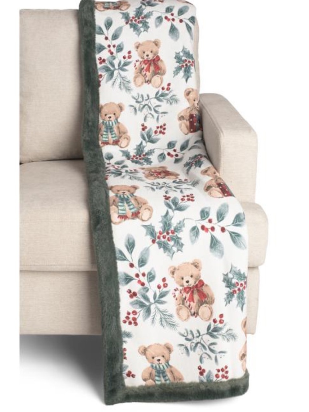 Brooks Brothers Faux Fur Throw